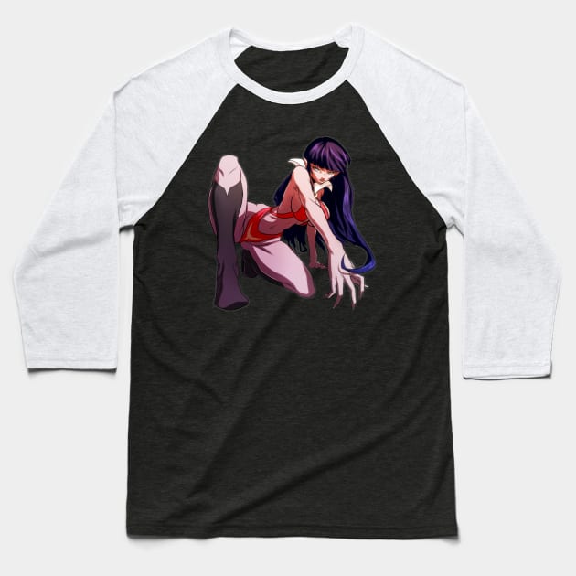 Vampirella Baseball T-Shirt by Yezzzsir